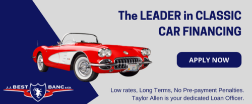 JJ Best, The Leader in Classic Car Financing. Apply Now.